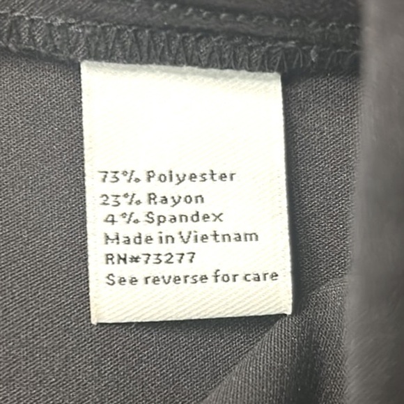 Nine West Wide Leg Front Seam Pants Size 10 Black NWT - Picture 10 of 11